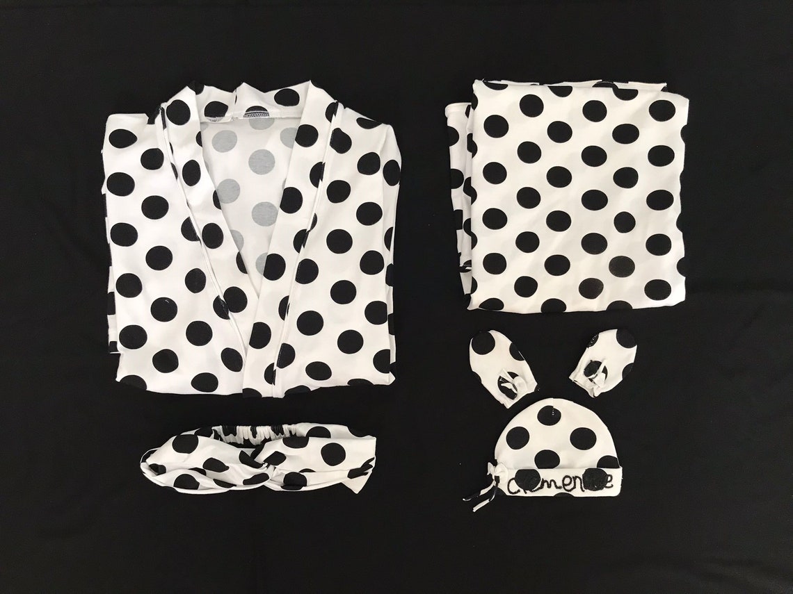 Delivery Robe Swaddle Sethospital Set Mommy and Matching Etsy