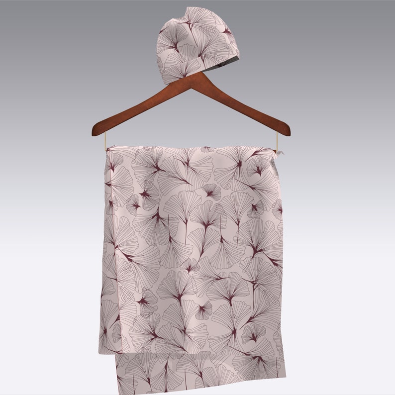 Mommy and Me Hospital Set hospital robe floral print Matching Hospital Set delivery robe Maternity Robe and Swaddle Set baby blanket