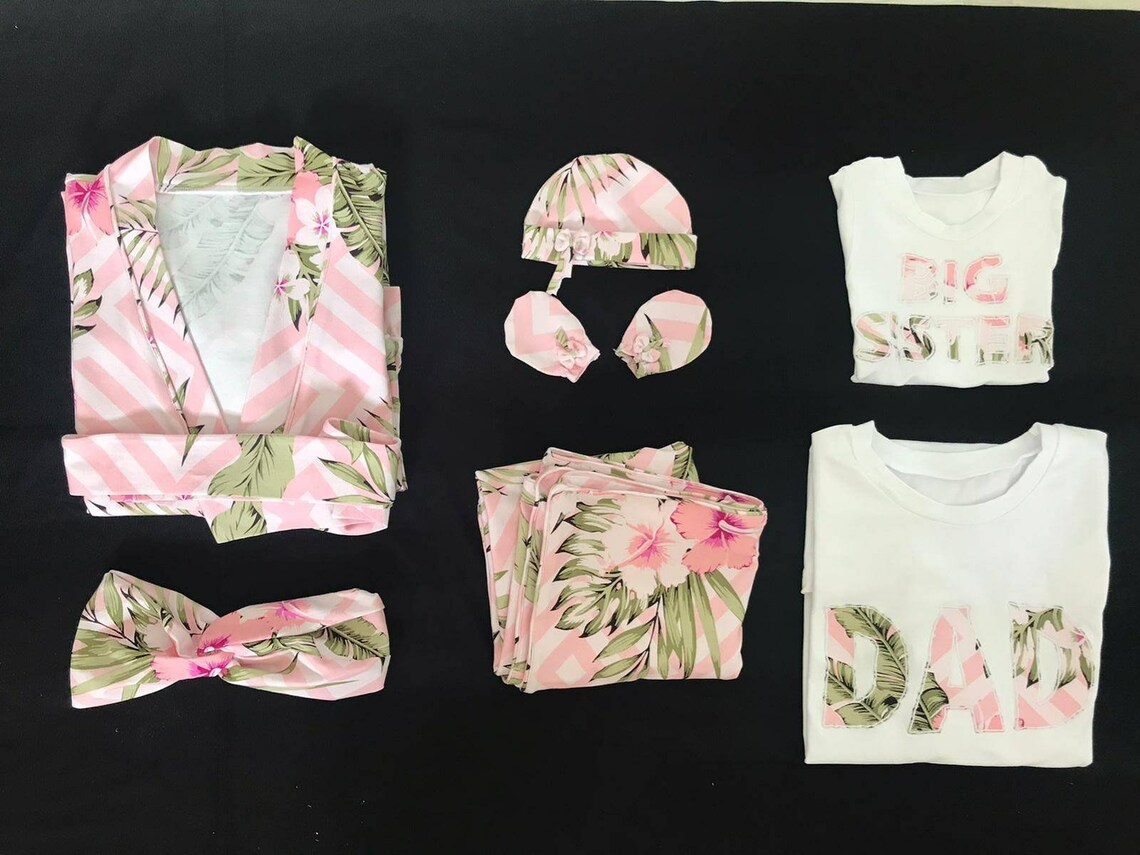 Delivery Robe Swaddle Set Hospital Set Mommy and Daddy Etsy