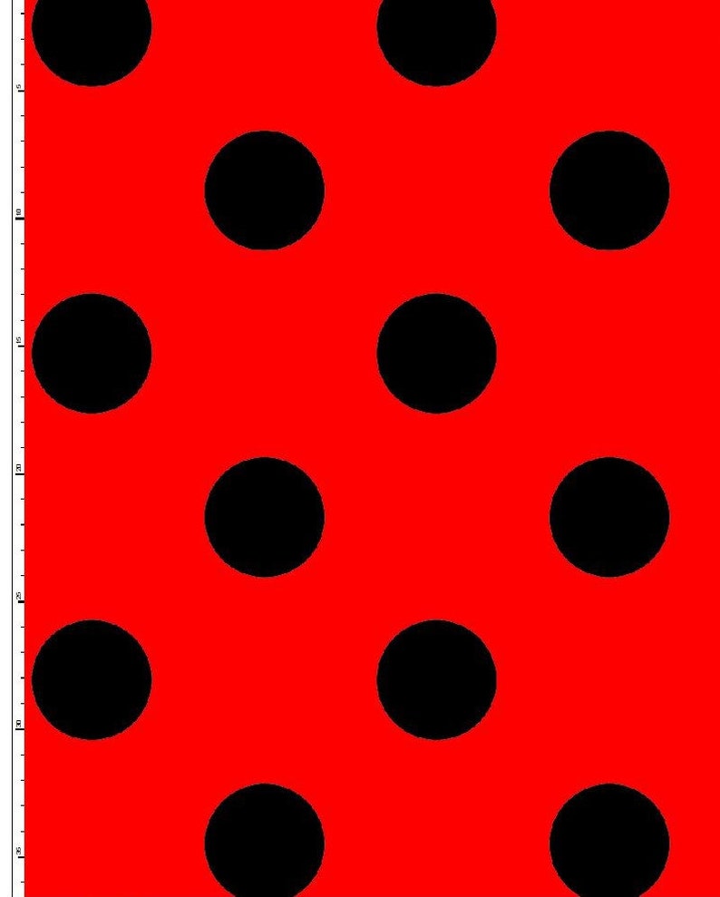 Ladybug Fabric Polka Dot Costume FabricRed Fabric Sewing | Etsy
