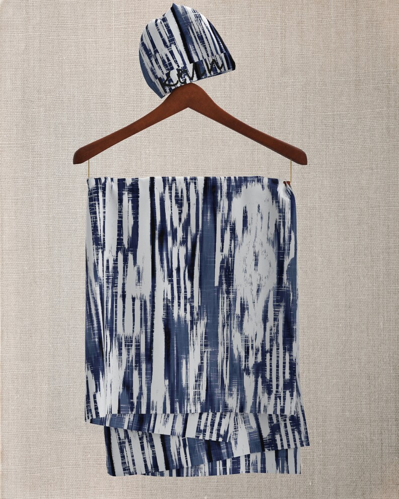 Tie Dye Shibori Labor Matching Robe and Swaddle Set Swaddle Etsy