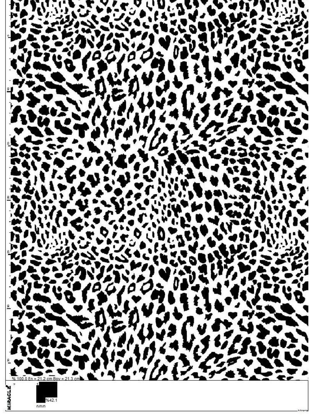 Leopard Print, Black and White Animal Print, Printed Fabric by the Yard, Cotton Elastane Jersey