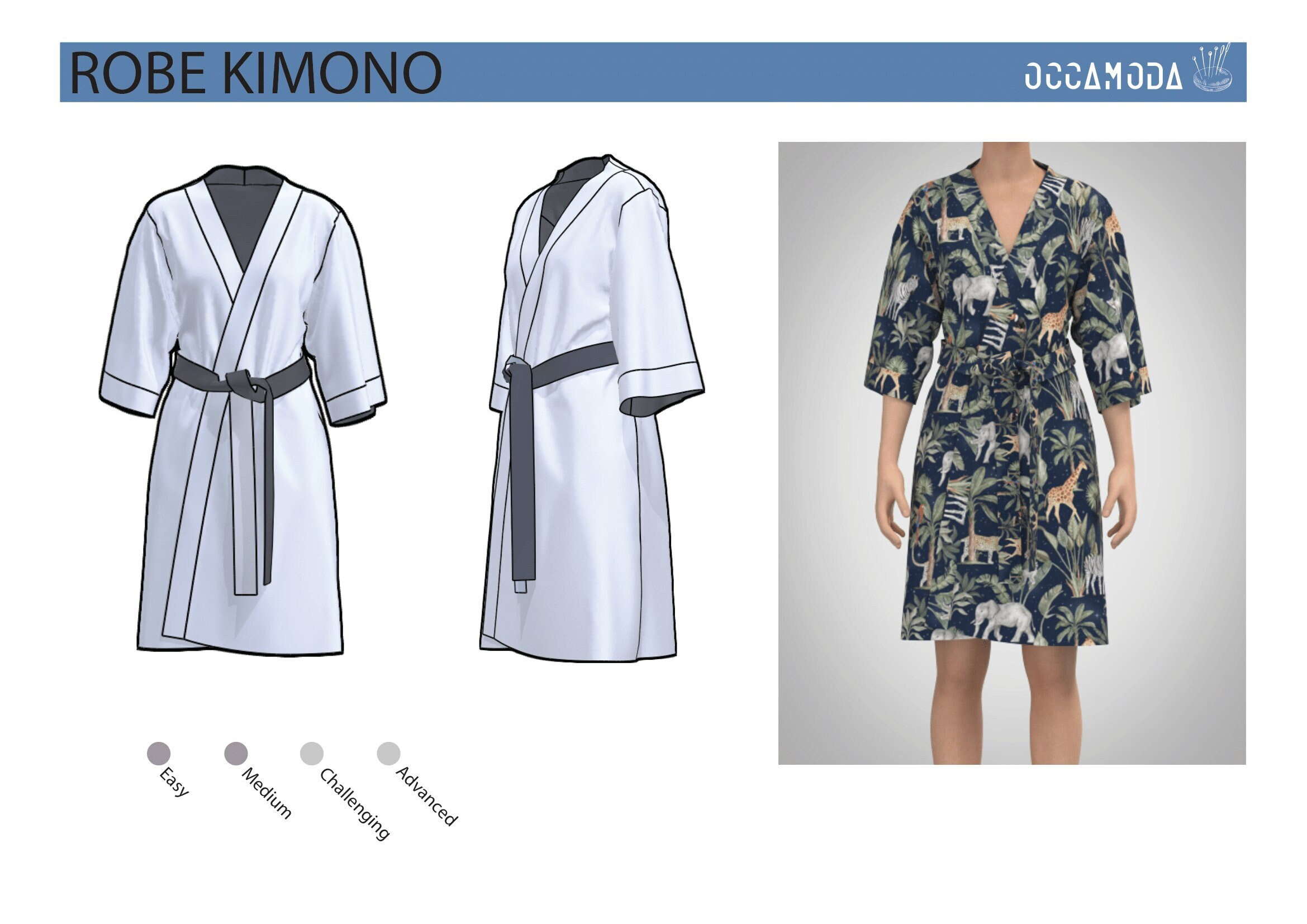 Silk Mens Kimono Robe, Boheme Dressing Gown for Man, Luxury Long