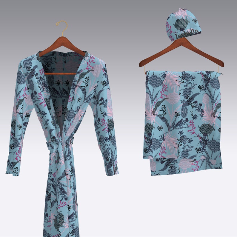 Matching Hospital Gown 4 Pcs Set Delivery Robe Swaddle Set Etsy