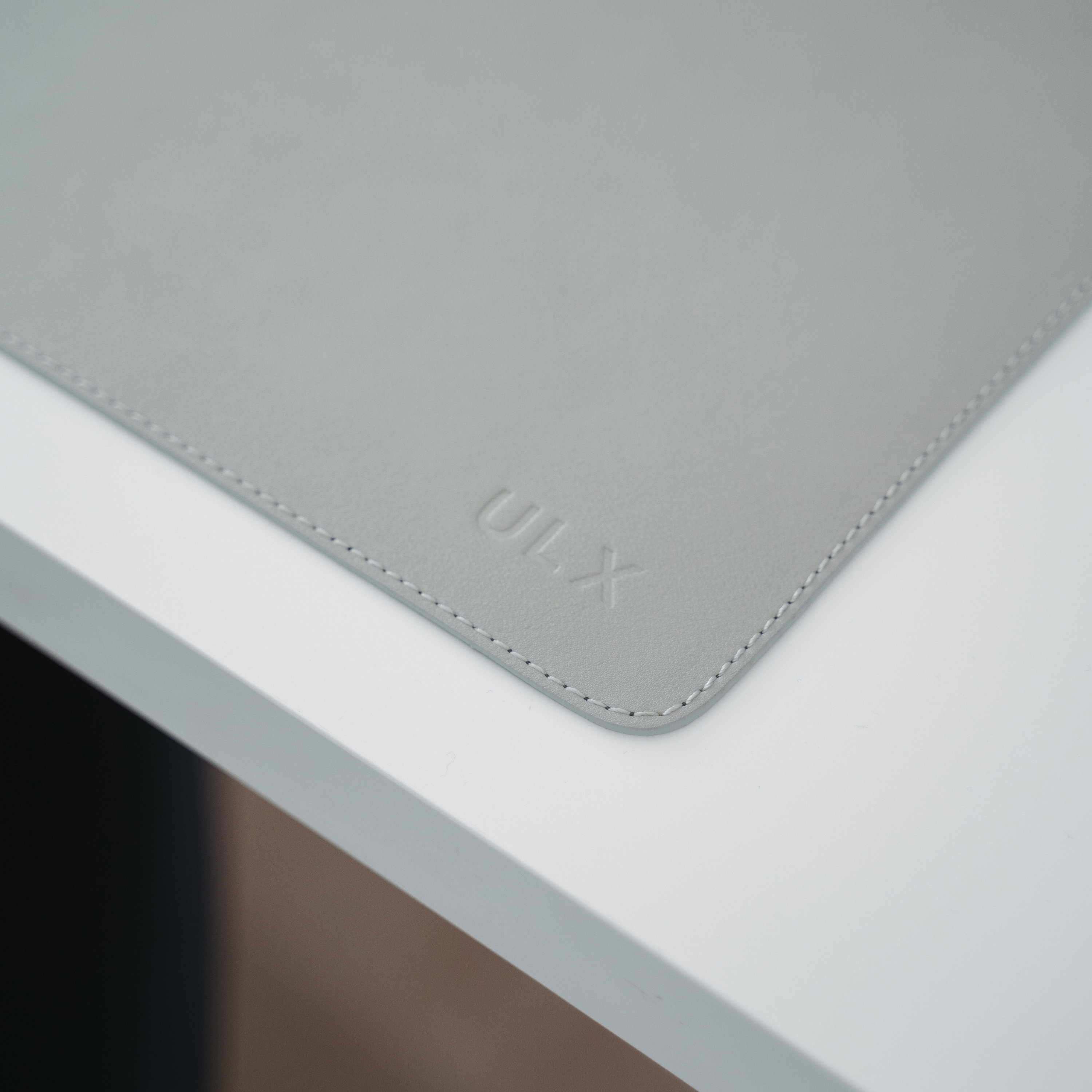 ULX Leather Desk Mat Grey Etsy