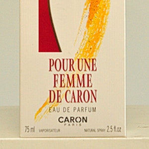 Caron Pour Une Femme de Caron Eau de Parfum Edp 75ml Spray Damen Parfüm Selten Vintage 2000 Neu Versiegelt