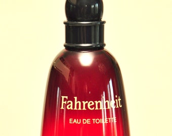 Christian Dior Fahrenheit Eau de Toilette Edt 100ml 3.4 Fl. Oz. Splash Not Spray Perfume for Man Rare Vintage 1988