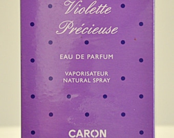 Caron Violette Precieuse Eau de Parfum Edp 50ml 1.7 Fl. Oz. Spray Perfume for Woman Rare Version Vintage Old 1998 New Sealed