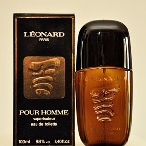 Leonard Parfums Pour Homme Eau de Toilette Edt 100 ml Spray Parfum Homme Rare Vintage 1980 Neuf
