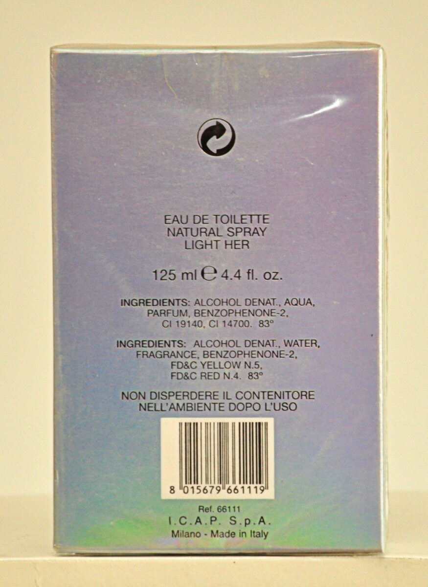 Trussardi Light Her Eau De Toilette Edt 125ML Spray Fl. Oz. 4.4