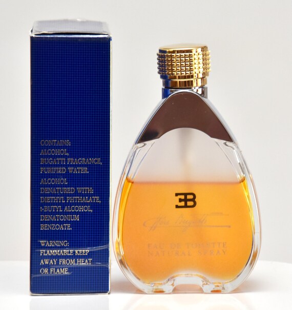 Ettore Bugatti Eau De Toilette Pour Homme 50ml 1.7 Fl. Oz. Spray Perfume Super Rare Vintage 1993