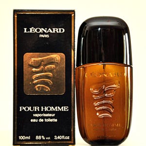Leonard Pour Homme Eau de Toilette Edt 100ml 3.4 Fl. Oz. Spray Perfume for Man Rare Vintage Old 1980 New