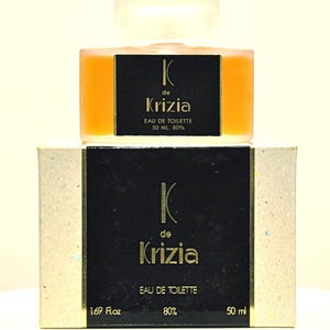 Krizia K de Krizia Eau de Toilette 50ml 1.69 Fl. Oz. Splash Perfume Woman Super Rare Vintage 1982