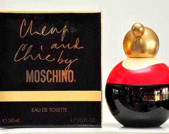 Moschino Cheap and Chic Eau de Toilette Edt 50ML 1.7 Fl. Oz. No Spray Splash Perfume Woman Rare Vintage Old 1995 First Version