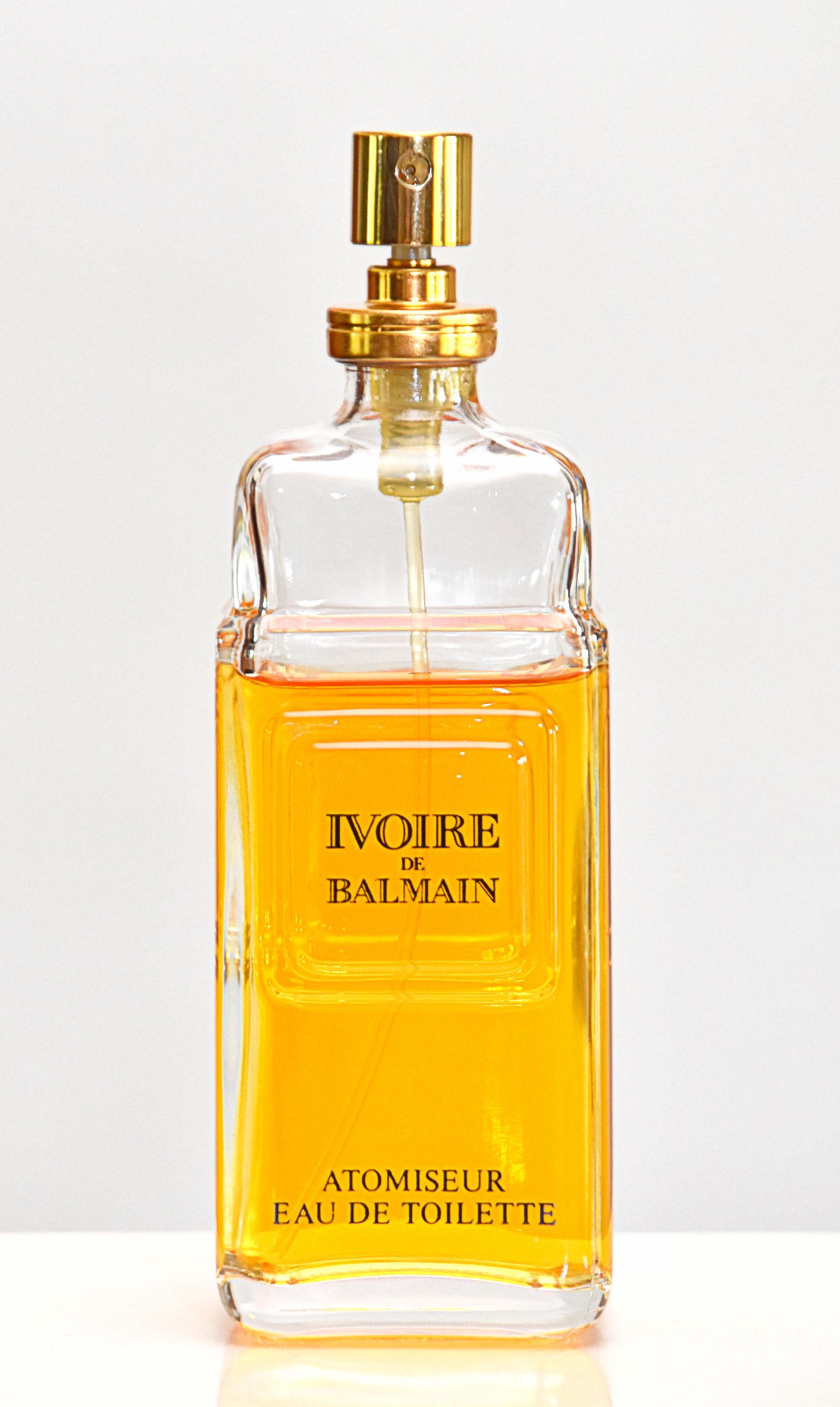 Parfum Vintage Ivoire De Balmain 100 Ml - Eau De Toilette Pour Femme, Flacon Splash, Rare