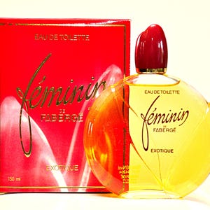 Fabergé Féminin Exotique Eau de Toilette 150ml 5 Fl. Oz. Splash Perfume for Woman Rare Vintage 1982