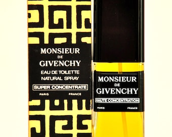 Givenchy Monsieur de Givenchy Haute Concentration Eau de Toilette Edt 50ml Spray Perfume Masculino Raro Vintage 1959 1985 Versão