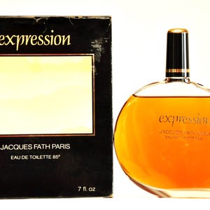 Jacques Fath Expression Eau de Toilette Edt 200ML Splash No Spray Perfume Feminino Muito Raro Vintage 1977
