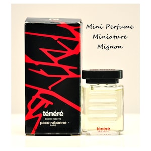 Paco Rabanne Ténéré woda toaletowa Edt 5ml Miniature Splash Non Spray Męskie perfumy Rzadko Vintage 1988