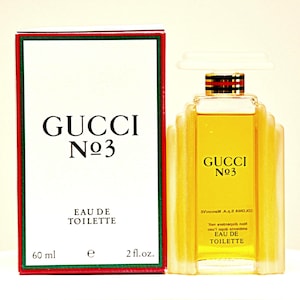 Gucci N. 3 von Gucci Eau de Toilette Edt 60ml Splash Non Spray Damenparfüm Sehr selten Vintage 1985