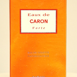 Caron Eaux de Caron Forte Eau de Toilette Edt 100 ml Spray Perfume unisex Muy raro Vintage 1999 Nuevo Sellado