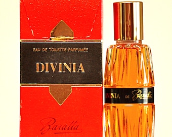 Baratta Divinia Eau de Toilette Parfumée Edt 120ml Splash Non Spray Damesparfum Zeer zeldzame vintage jaren 1970