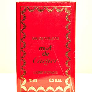 Cartier Must de Cartier Eau de Toilette Ligne Voyage 15ml Splash Damenparfum Seltenes Vintage 1981