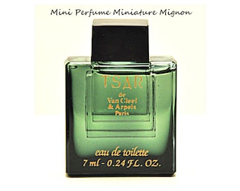 MINIATURE Van Cleef & Arpels Tsar Eau de Toilette 7ml 0,23 Fl. Oz. PERFUME MINIATURE for Man Rare Vintage 1989