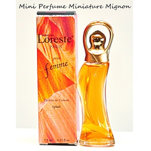 MINIATURE 7,5 ml 0,25 Fl. Oz. Loreste Pour Femme by Parfums Loreste Parfum de Toilette Perfume Miniature for Woman Ultra Rare Vintage 1993