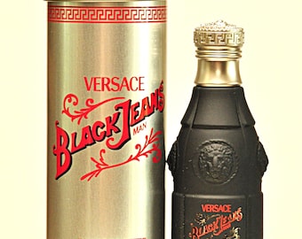 Versace Black Jeans Man Eau de Toilette 75ml Vapo Perfume para Hombre Rare Vintage 1997