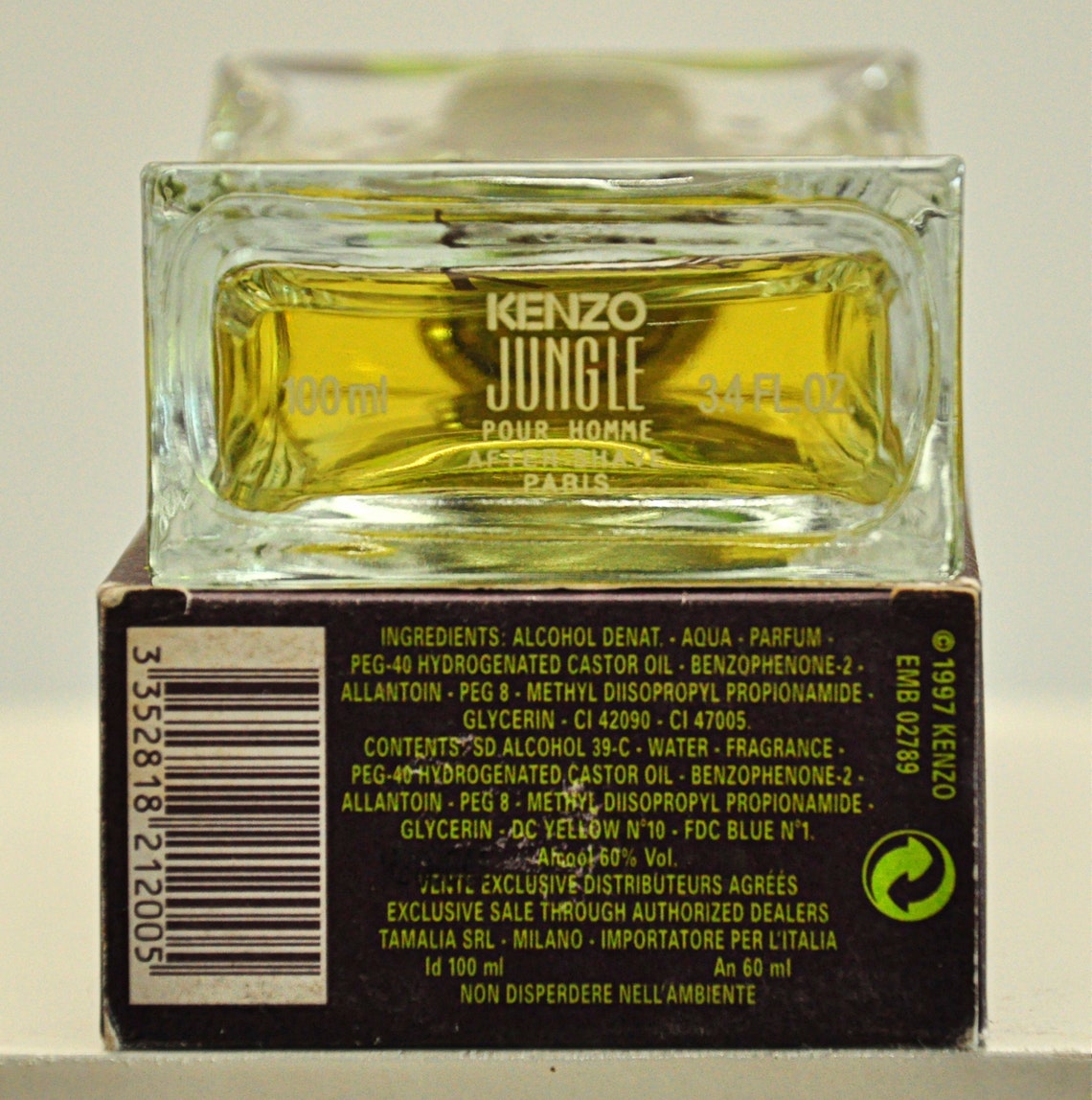 Kenzo Jungle Pour Homme Lotion Après Rasage 100ml 3.4 Fl. Oz. Etsy