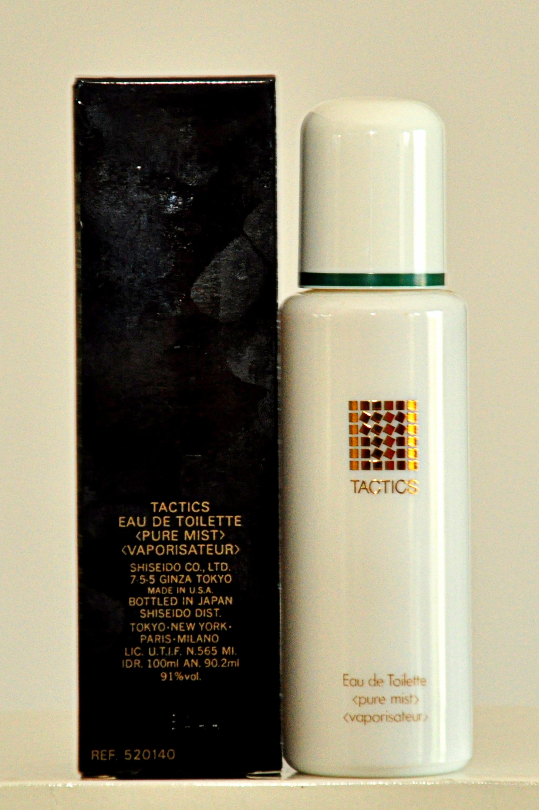 Shiseido Tactics Eau De Toilette Pure Mist Edt 100ml 3,3 Fl. Oz