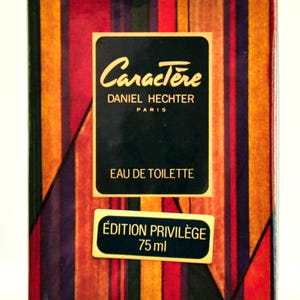 Daniel Hechter Caractere Edition Privilège Eau de Toilette Edt 75ml Splash Non Spray Parfüm Herren Selten Vintage 1989