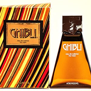 Atkinsons Ghibli Eau de Toilette para hombre Edt 50 ml Splash sin pulverización Perfume para hombre muy raro Vintage 1978