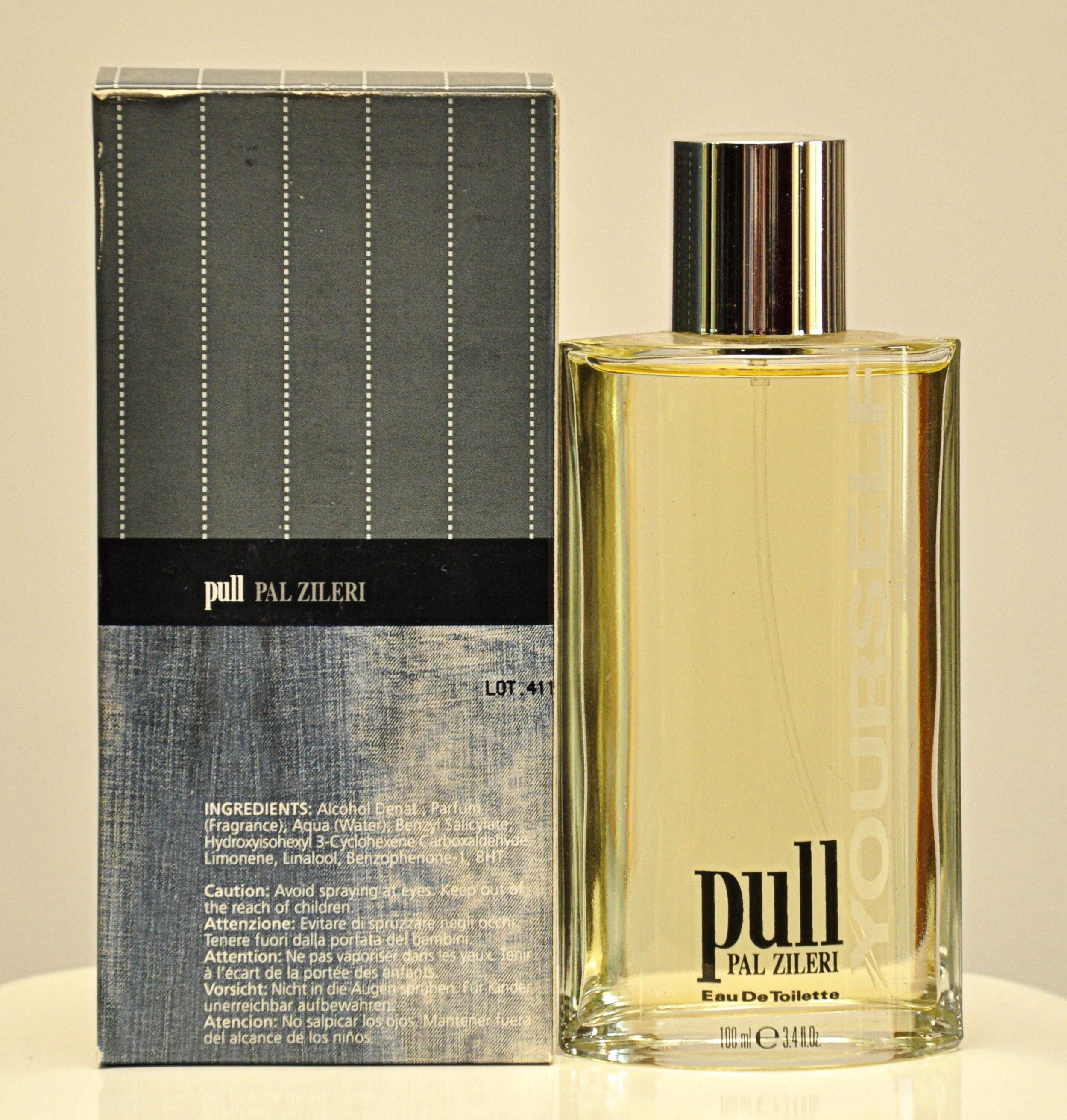 Pal Zileri Pull Yourself Eau De Toilette 100ml 3.4 Fl. Oz. Natural