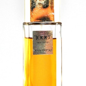 Jean Patou 1000 Eau de Toilette for woman Edt 90ml 3 Fl. Oz. Spray Perfume Woman Rare Vintage 1972 Version 1984