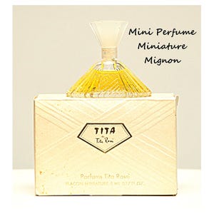 Tita Rossi Tita de Tita Rossi Eau de Parfum Edp 5ml 0.17 Fl. Oz. Miniature Splash Not Spray Perfume Women Rare Vintage 1987