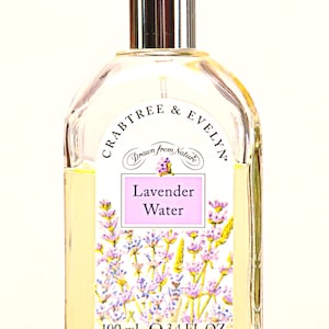 Crabtree & Evelyn Lavender Water 100ml 3.4 Fl. Oz. Spray Perfume for Woman Rare Vintage