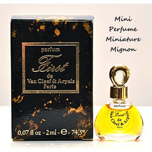 Van Cleef & Arpels First Parfum 2ml 0.18Fl. Oz. Miniature Splash Not Spray Pure Perfume Extract for Woman Super Rare Vintage 1976