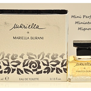 Mariella by Mariella Burani Eau de Toilette Edt 4,5ml 0.15 Fl. Oz. Miniature Splash Not Spray Perfume For Woman Rare Vintage 1996