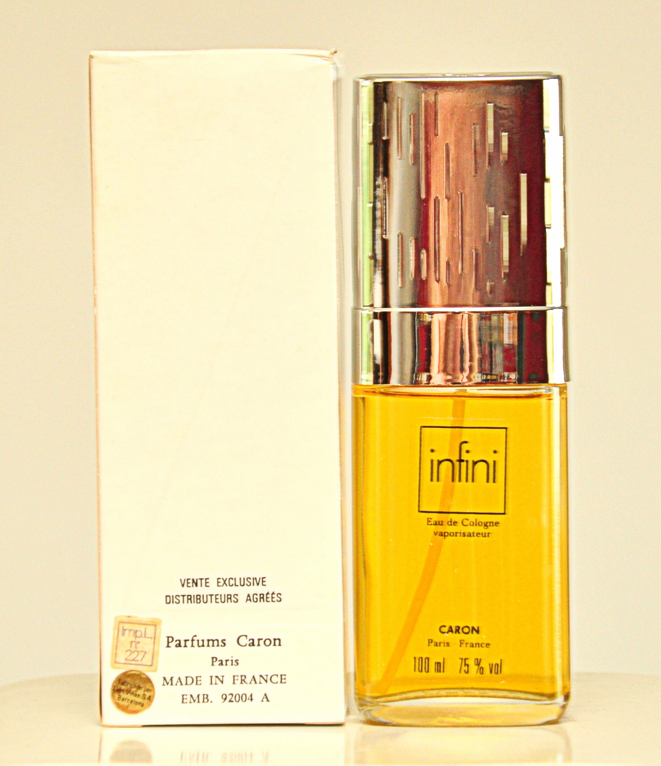 Caron Infini Eau De Cologne Edc 100ml 3.38 Fl. Oz. Spray Perfume