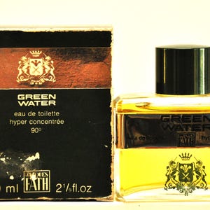 Jacques Fath Green Water Eau de Toilette Hyper Concentrèe Edt 60ml Splash No Spray Perfume Masculino Muito Raro Vintage 1947 1964 Versão