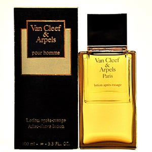 Van Cleef & Arpels Pour Homme After Shave Lotion 100ml 3.3 Fl. Oz. Splash Not Spray Lotion Apres Rasage Rare Vintage 1978 Late 80s Version