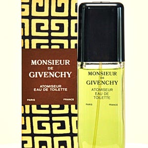 Givenchy Monsieur de Givenchy Eau de Toilette Edt 100ml Spray Herrenparfüm Seltene Vintage 1959 1970 Version