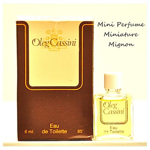Oleg Cassini Eau de Toilette Edt 6ml Miniatur Splash Non Spray Damen Parfüm Sehr selten Vintage 1978