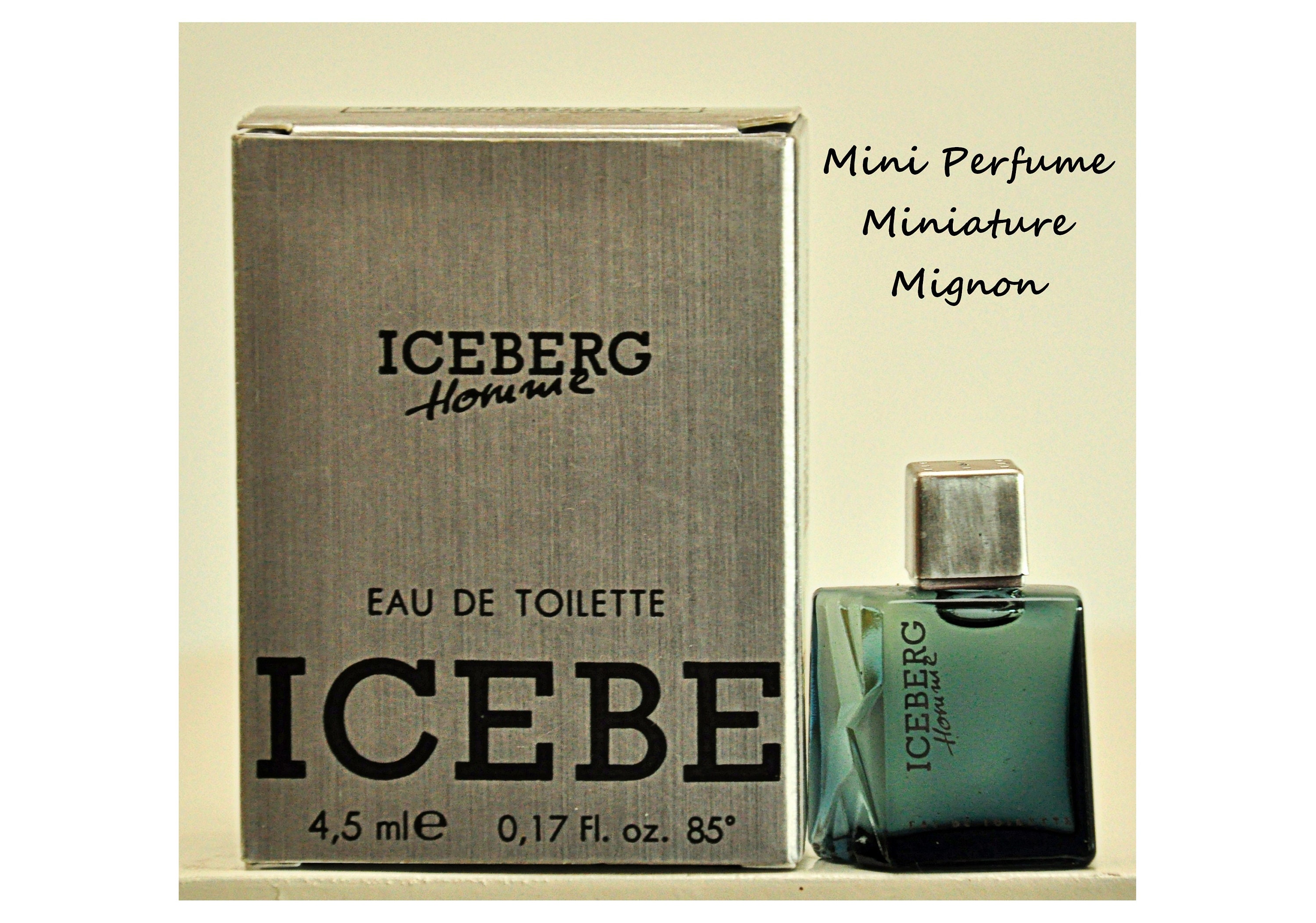 4,5ml 0,17 Toilette Oz. Vintage Miniature Spray Rare Etsy Sweden Iceberg Perfume Splash Eau Man De Homme Edt 1991 - Fl. No