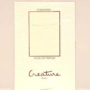 Parfums Gilles Cantuel Creature Concentre D&#39;Eau de Parfum Edp 30ml Splash Non Spray Damesparfum Zeldzame Vintage 1985 Nieuw Verzegeld