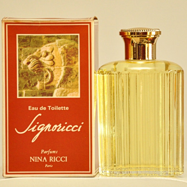 Nina Ricci Signoricci Eau de Toilette Edt 200ml Splash No Spray Parfum Homme Rare millésime 1965