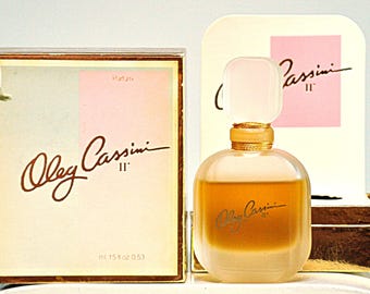 Oleg Cassini II Pure Parfum Extract 15ml Fl. Oz. 0.53 Splash Not Spray Perfume Woman Rare Vintage Old Year's 70"