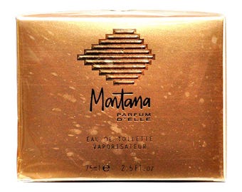 Claude Montana Parfum D'Elle Eau de Toilette 75ml 2.5 Fl. Oz. Natural Spray Perfume for Woman Rare Vintage 1990